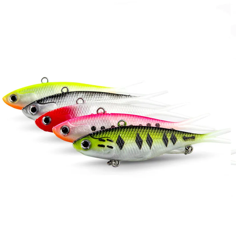 

Hard Wired Cheap Soft Lure PVC Soft Vibes Shads Fishing Soft Plastic Lure 11.5cm Soft Vibe Fishing Lure
