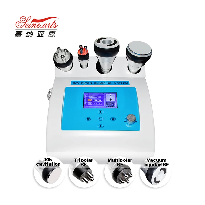 

Best selling home use ultrasonic cavitation machine body slimming fat burning machine rf device vacuum therapy machine (LW-602), White