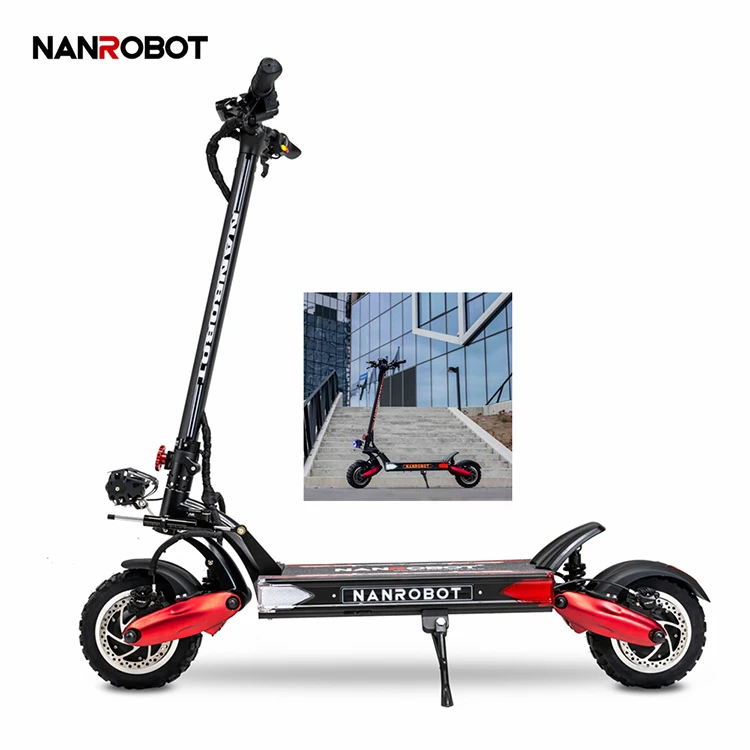 

NANROBOT Two Wheel 60V 40A Adult High Power Stand Up Dirt Ride Electric Scooter For Sale Cheap