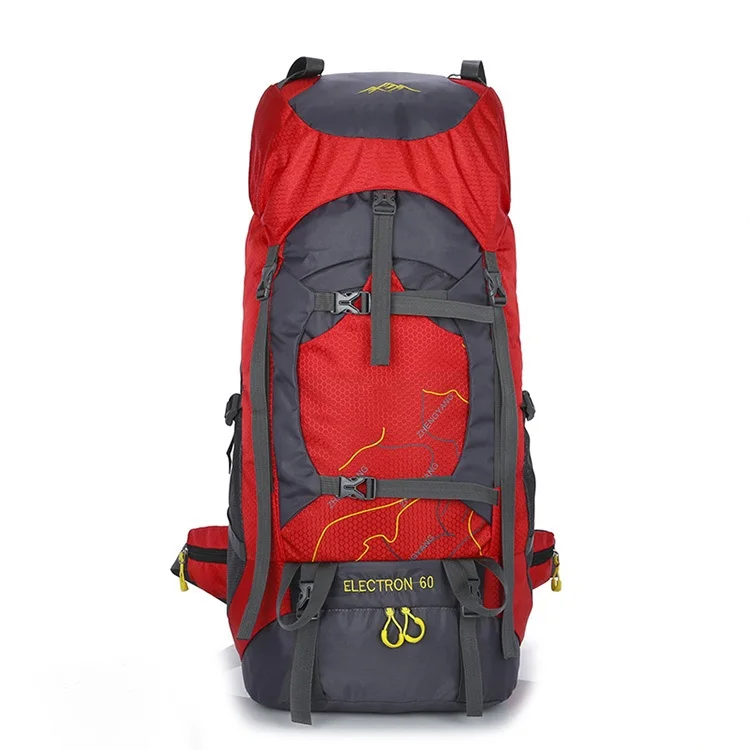 

Hot Sale High Quality Polyester Hiking Backpack Large Capacity Adventure Survival Backpack Storage Travel Backpack, 4 colors