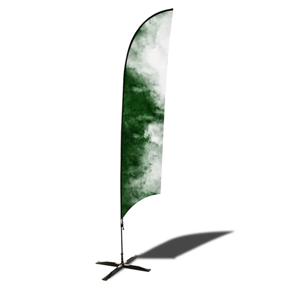 

Wholesale Supplier Custom Promotional Outdoor Advertising Swooper Flying Feather Sublimation Beach Flag Banner Stangen