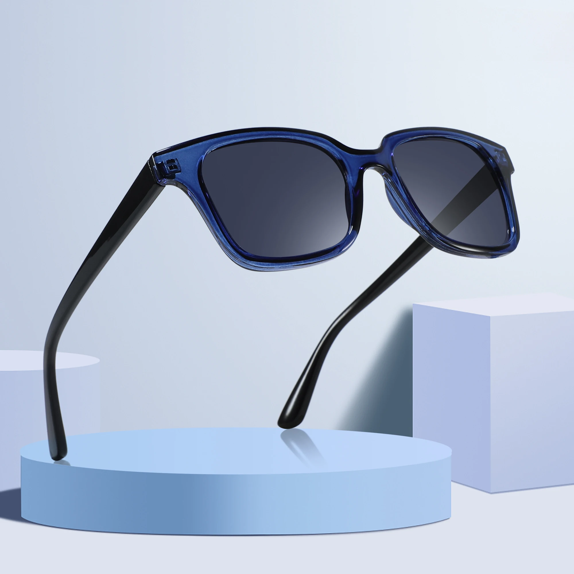 

New Arrivals Trendy PC Frame Kids Sunglasses Classical Square UV400 Metal Hinge Boys Girls Shades Sunglasses