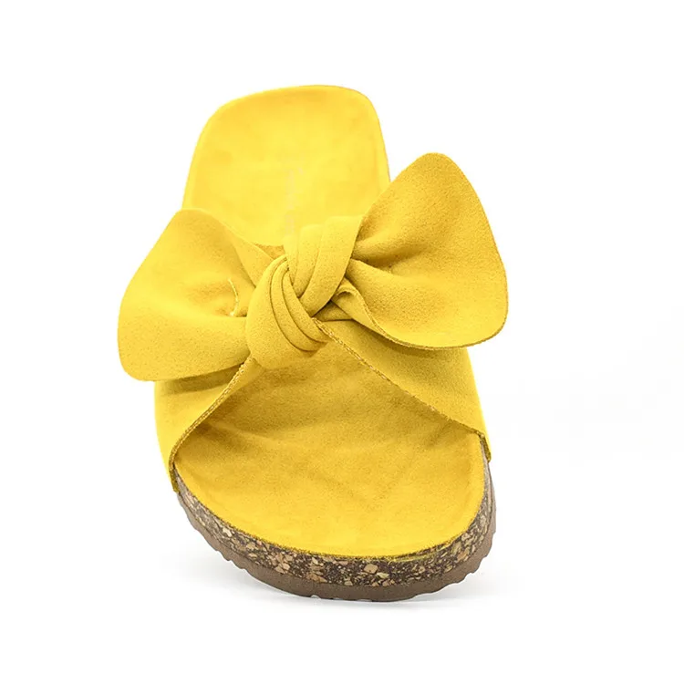 

Female ladies anti slip summer eva bow tie flat slippers sandals shoes comfort beach casual for women fashion 2021