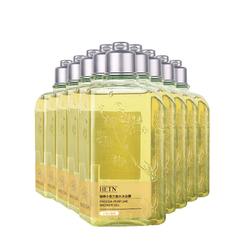 

Skin care products OEM private label refreshing deep moisturizing organic shower gel, Yellow