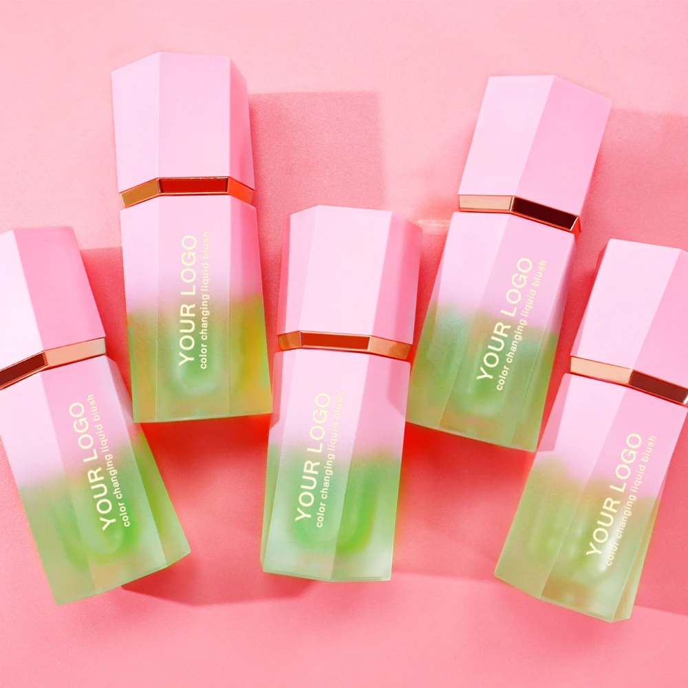 Wholesale Ph Green Pink Liquid Blushes Color Changing Blush Lip Oil Liquide Tint Vegan Private Label Blusher