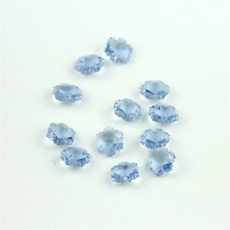 

2021 New Light Blue  Home Fine Decoration Beads Crystal Snowflake Lampwork Beads Exquisite Curtain Decoration Bead Strands