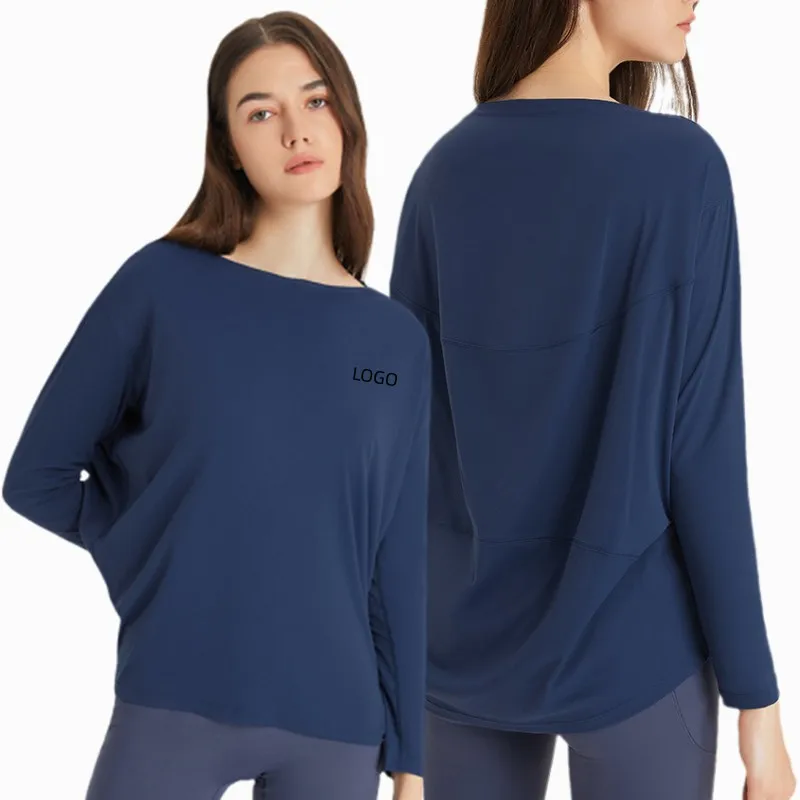 

women's sport top long sleeve t shirt yoga gym wear gym t shirt clothing