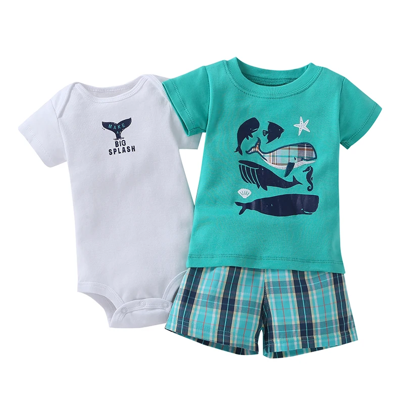 China baby romper sets quality cheap price cartoon baby boy baby clothing sets mixed design kids clothing