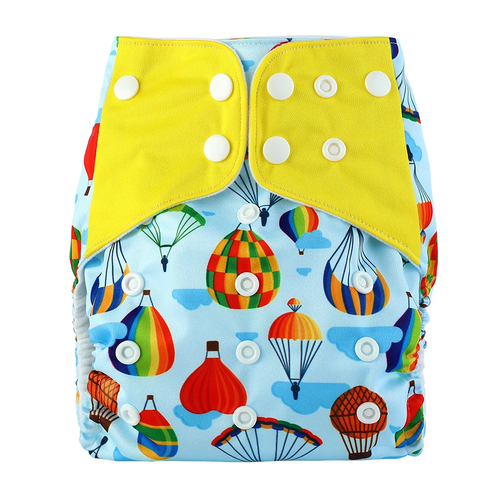 
Famicheer PUL Print Reusable AIO Sized Baby Cloth Diaper 