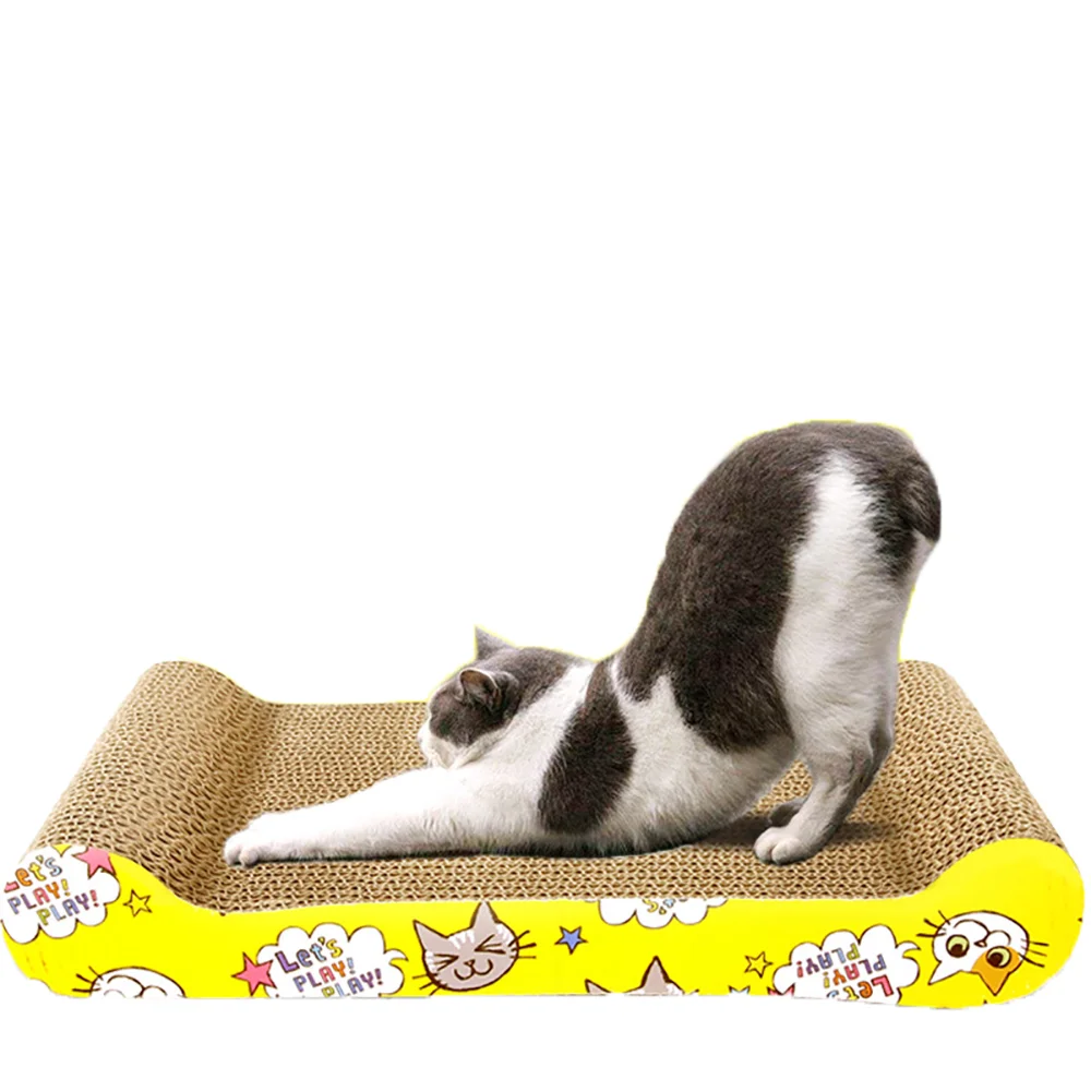 

Wholesale Customized Cardboard Cat Scratcher Cat Toys With Catnip Corrugated Paper Pet Claw Toy Cat Scratch Board Pet Toys