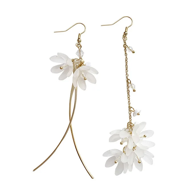 

Trending 2021 fashion Korean acrylic earrings long flower earings(RG2N22086)