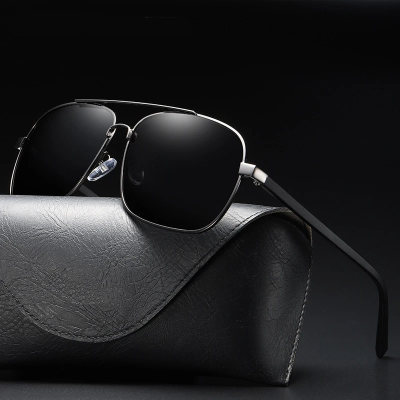 New Fashion Square Frame Sunglasses 100% UV Protection Male Eyewear