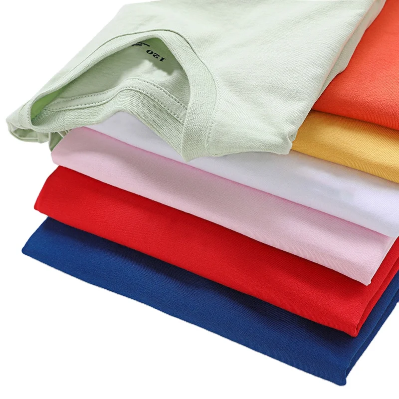 

In Bulk Blank Brand LOGO Print High Quality combed Cotton Fabric Customized Brand Tshirts Ladies' Plain T Shirt Women Undershirt