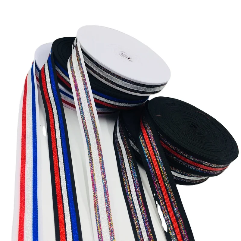 

black ribbon with gold thread black tape strap hooded trench coat for men fashion webbing spring spun polyester webbing