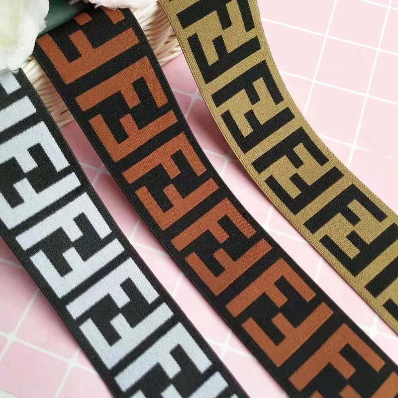 

China factory New design jacquard elastic webbing rubber tape for clothing underwear, Black/white/ or customized colors