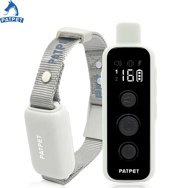 

Hot Seller Electric Shock Dog Collar PATPET650 Adjustable Anti Bark Collar With Sound And Shock