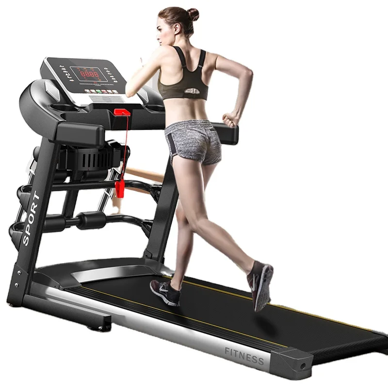 

Gym Equipment Fitness Accessories folding mini auto electric treadmill, Black,silver/customized