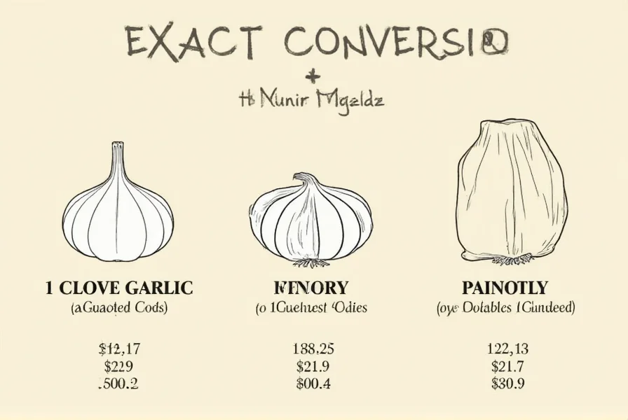 how much minced garlic equals one clove