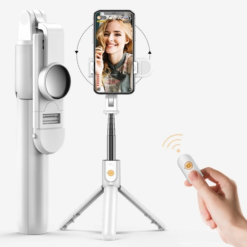 

Hot Sale 360 Degree Rotation Mobile Phone Selfie Stick Live Bracket Mini Extendable Foldable Desktop Phone Holder Stand