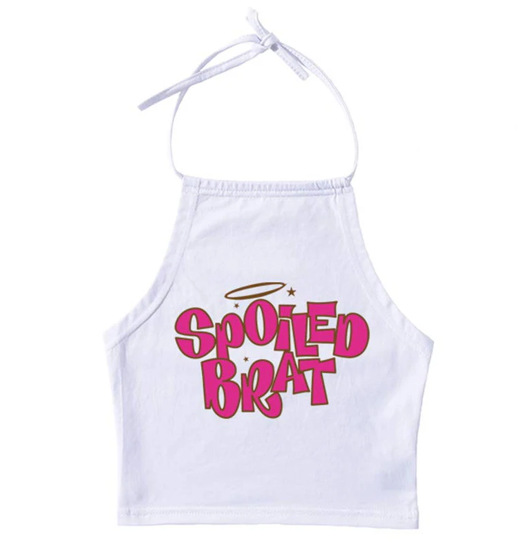 

New Arrival BRAT Tank Spoiled Brat Halter Top Spoiled Brat Crop Top