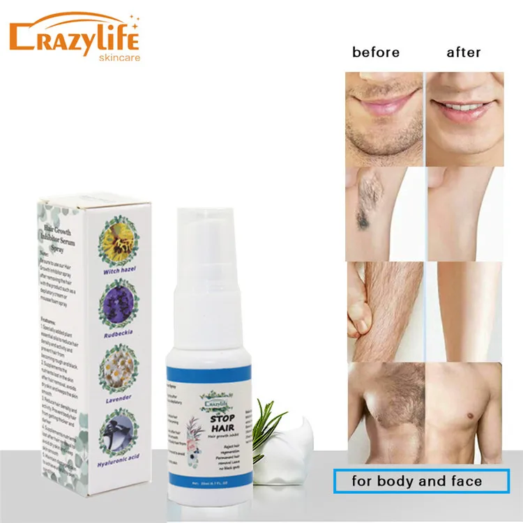 Stop Hair Growth Inhibitor Pubic Hair Repair Smooth Body Hair Removal Treatment Spray 20ml Buy