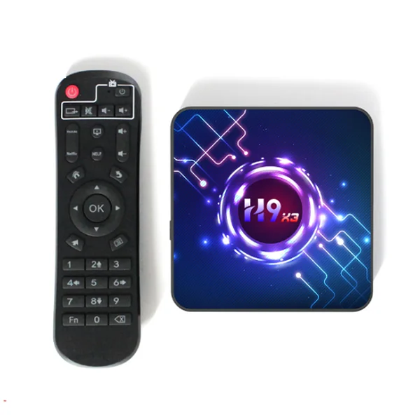 

H9 X3 Android 9.0 Tv Box Amlogic S905X3 4GB 32GB 64GB 2.4G 5G Dual WIFI 8K Smart TV Box