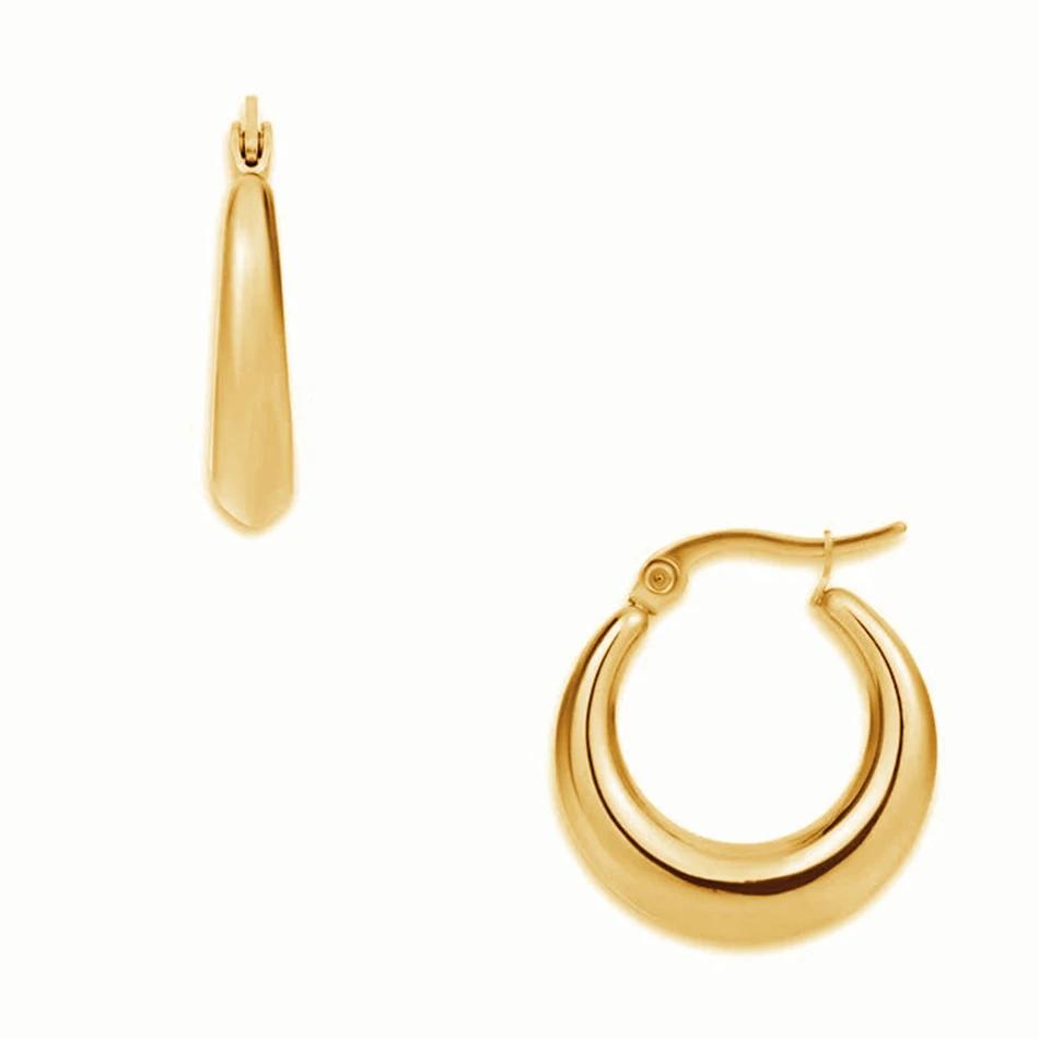 

fine jewelry 925 sterling silver 18k gold jewelry wholesale hoop earrings for women