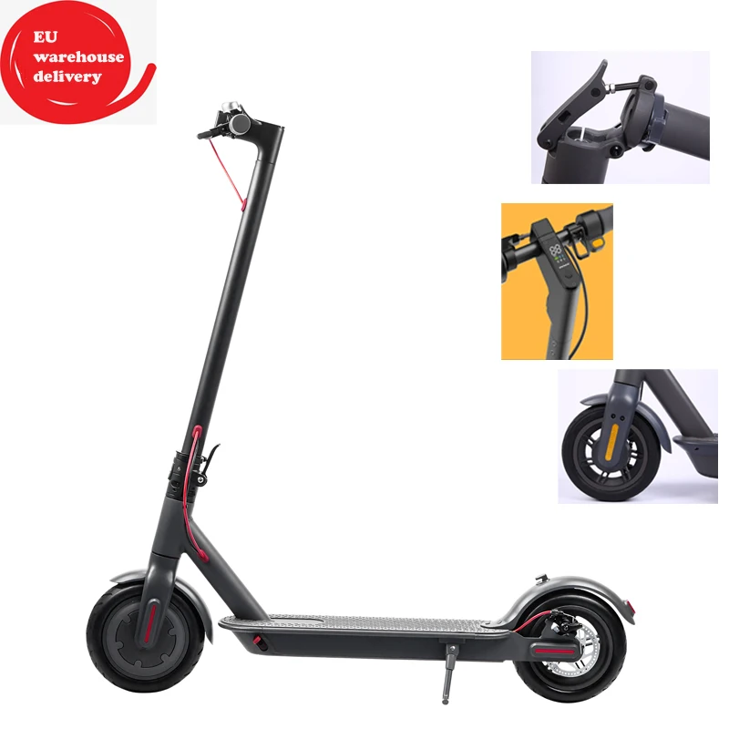 

Eu Warehouse 8.5nch 365 Pro 2 Long Range 350W Adult Electric Scooter Long Range, Black white