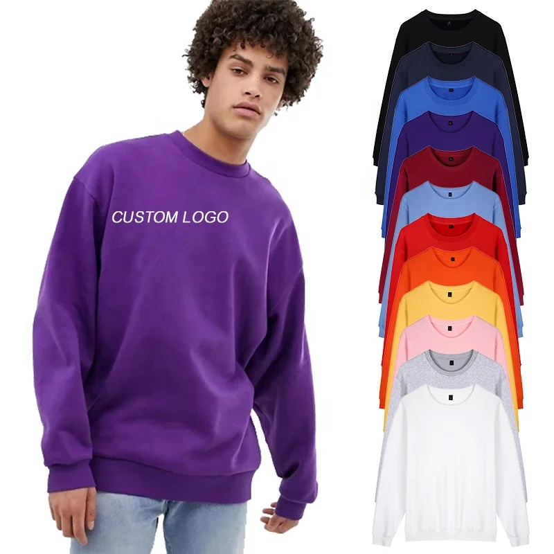 

2021 Spring New Fashion Unisex Custom 100% Cotton Crewneck Sweatshirt