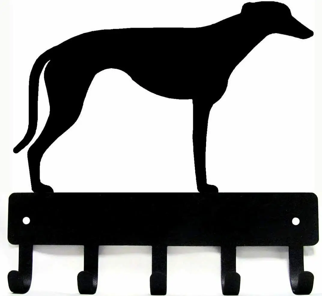 

Yinfa Factory Quality Brand new Decor Metal Wall Art Craft Greyhound Key Rack & Dog Leash Hanger - 9 Inch Wide TY2030