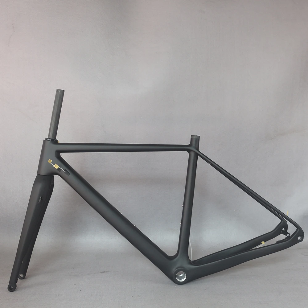 

2021 NEW Gravel bike carbon frame 700*42C Carbon frame bike Frameset Cyclocross Disc bike Di2 frame black matte GR029