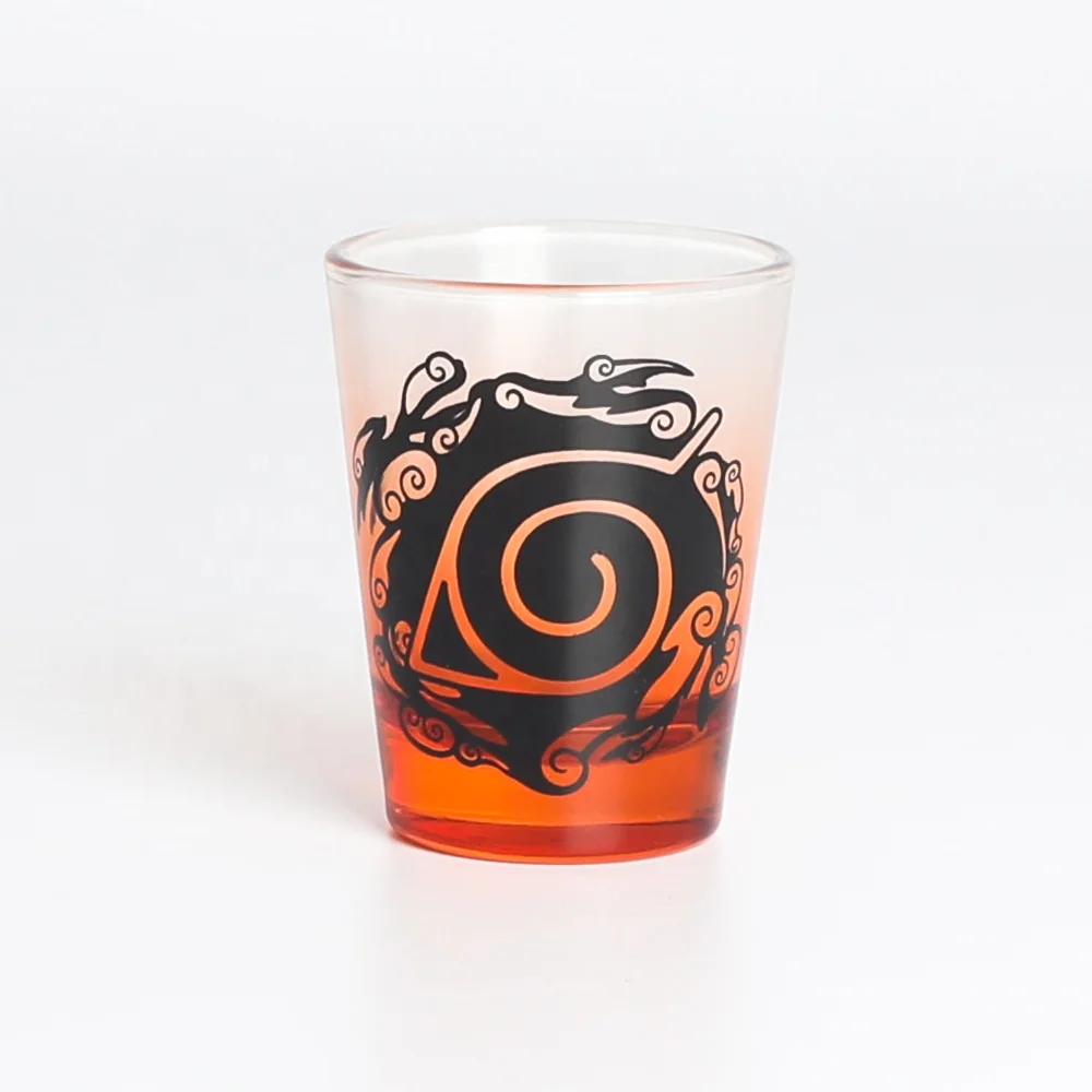 

Japanese Style 2oz Customized Logo Soda Lime V Glass