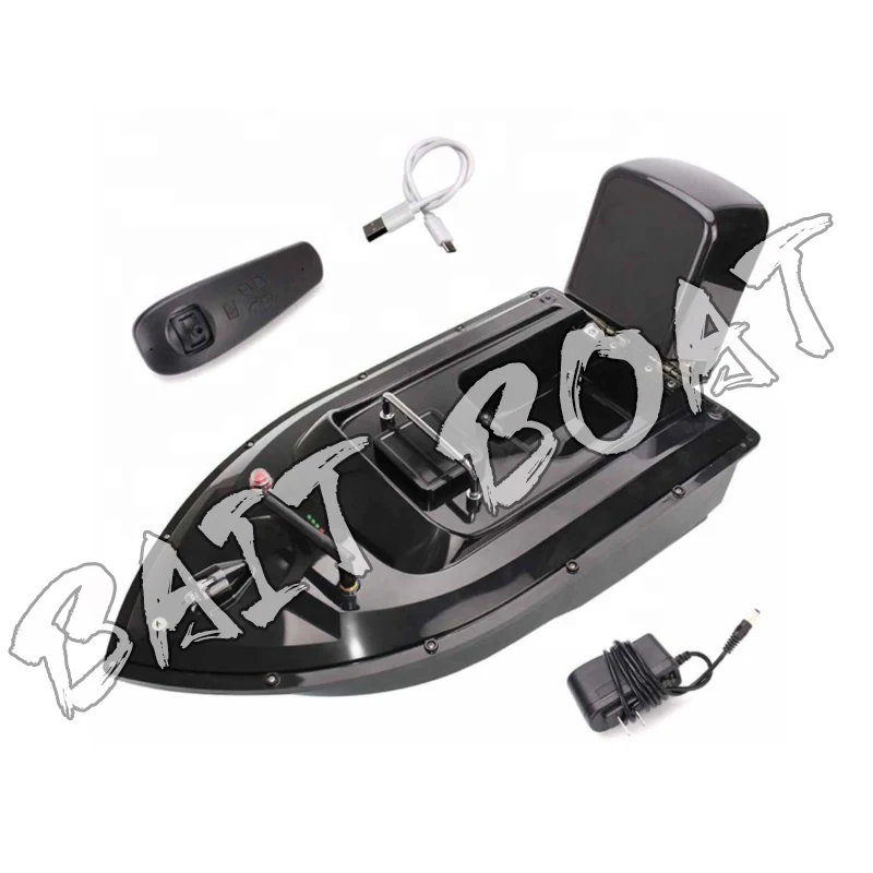 

500m RC Distance Auto Remote control range fishing bait boat with wireless remote control, Black