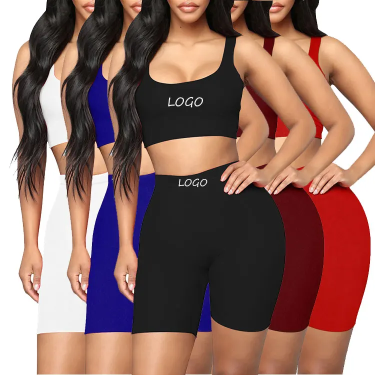 

custom logo slimming High Waist Active Wear Women Seamless Two Piece Yoga Set workout clothing