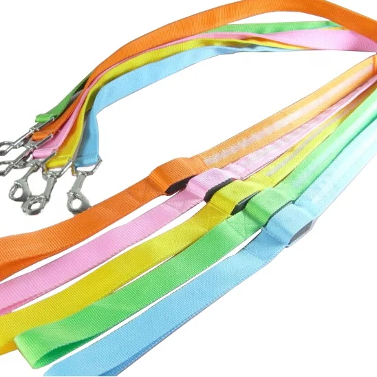 

Dongguan Quick Release Pet Bungee Spring Color Cool Leashes No Pull Led Dog Leash, Picture shown customized color