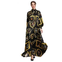 

2019 Latest Fashion Women Maxi Dress classical Long Sleeve Sexy Womens Dress