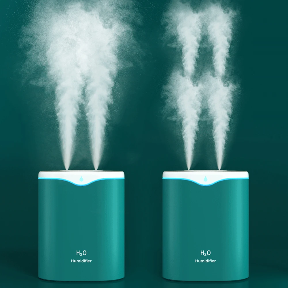 

2022 2000mAh Quiet Ultrasonic Humidifiers Auto-Shut Off Two Ajustable Spray for Bedroom & Large room