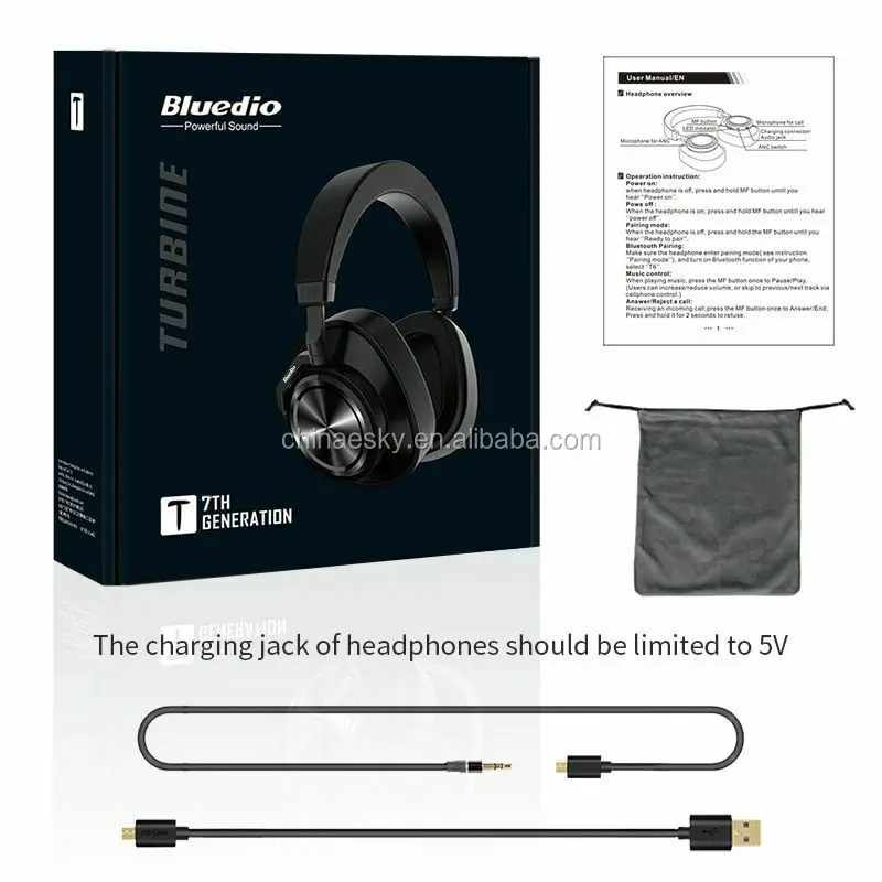 Auriculares Bluedio T7 Plus auriculares inalámbricos con Auriculares Bluedio T7 Plus auriculares inalámbricos con