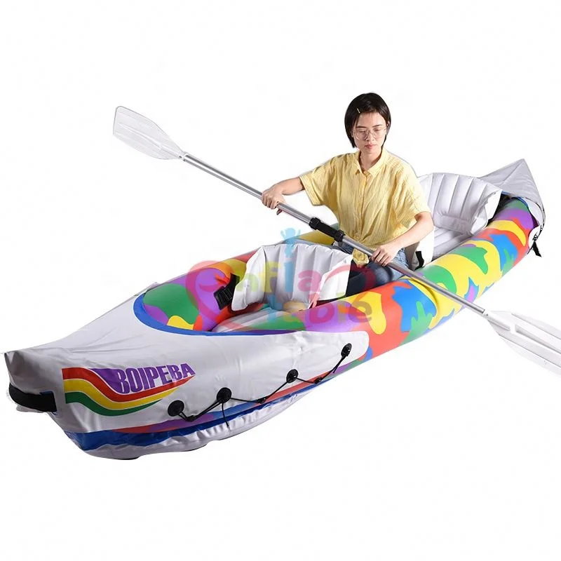 

Wholesale Canadian 3 Person Inflatable Fishing_Kayaks With Pedals Surfing Camping Raft Boats Ships Inflatable Kayak Water Parks