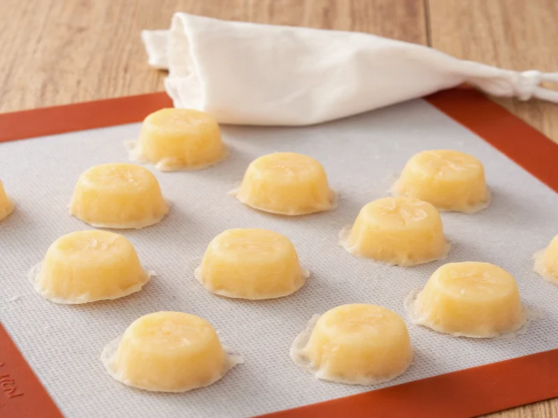 Homemade cough drops cooling on silicone mat