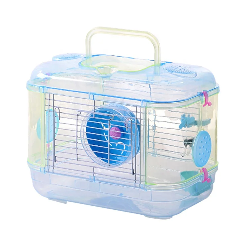 

ODM Hamster Double Crystal Clear Cage Plastic Luxury Tunnel Villa External Cage Small Pet Supplies Hamster Cage