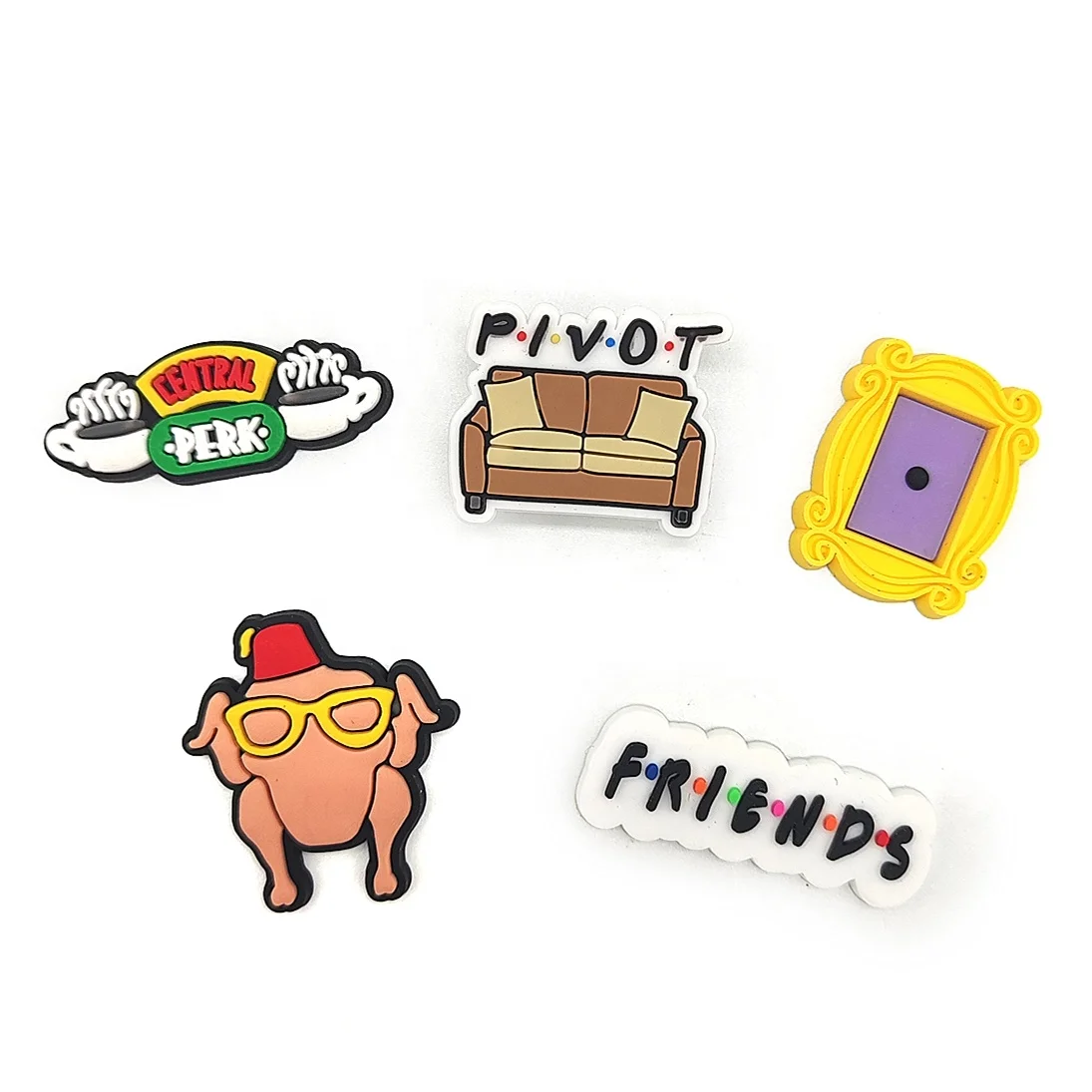 

TV Show Friends party gifts croc shoes charms shoes decoration for croc shoe charm gift, Picture