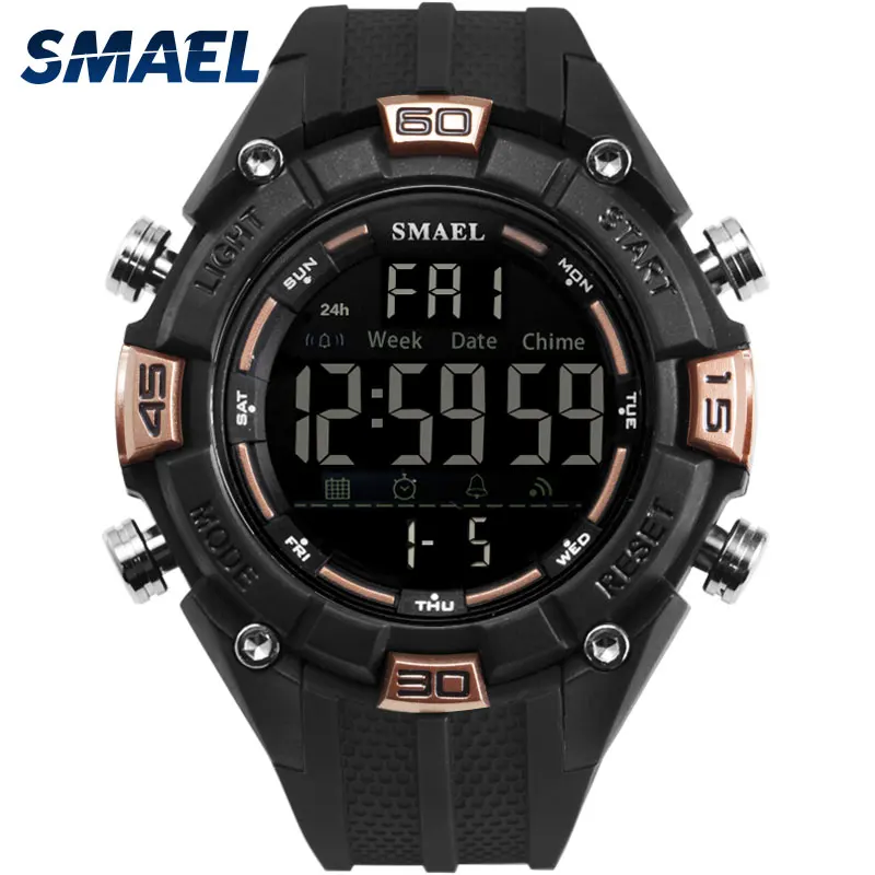 

SMAEL 1352 electronic watch hot sale scene display Reloj, Army green, black, khaki, gold, red, blue