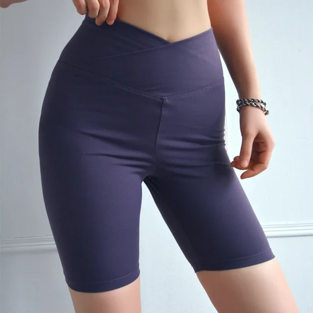 

Summer High Waist Tummy Control Workout Biker Yoga Scrunch Sports Shorts