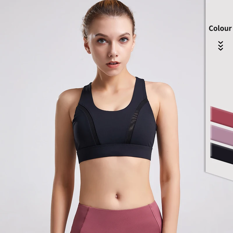 

Manufacturer hollow Out crop top Sleeveless Push Up Bras backless Solid color Tank American and European Style Ladies sexy bra