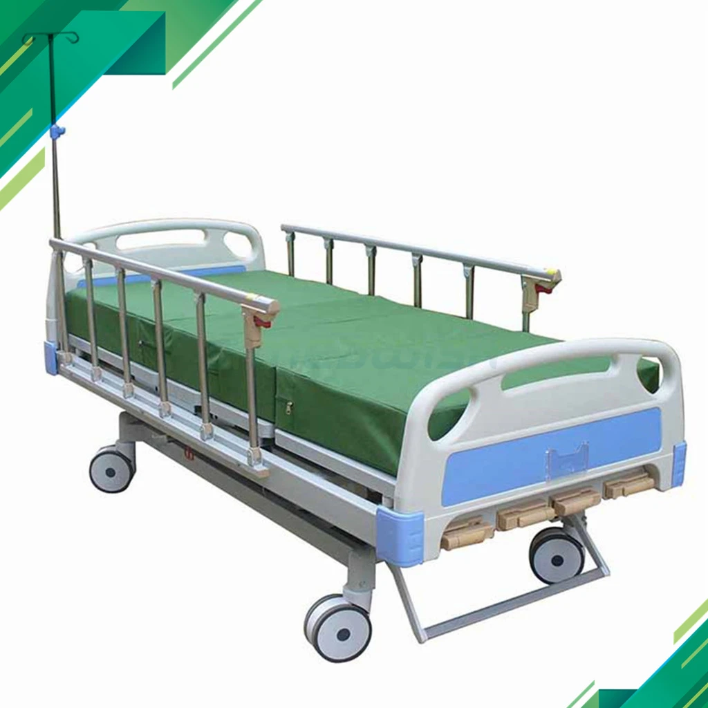 ag-bms001b可折叠的6级铝合金扶手5功能手动曲柄医疗病床瘫痪的人