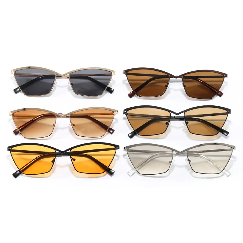 Yiwu Factory STOCK Cheap Outdoor Women Shades Metal Frame New Fashion Trendy Sunglasses 2026