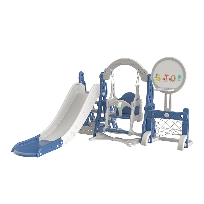 

Latest Design Superior Quality Custom Playground Park Kindergarten Plastic Slide, Blue, custom color