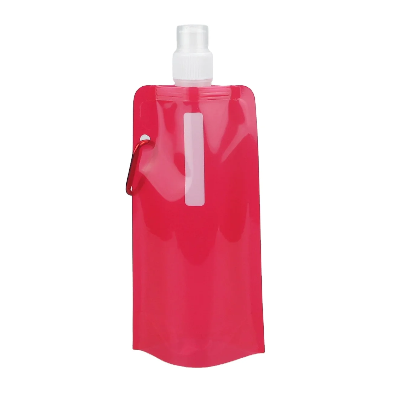 

Cheap Outdoor Sport Camping Foldable Plastic Bottle With Carabiner