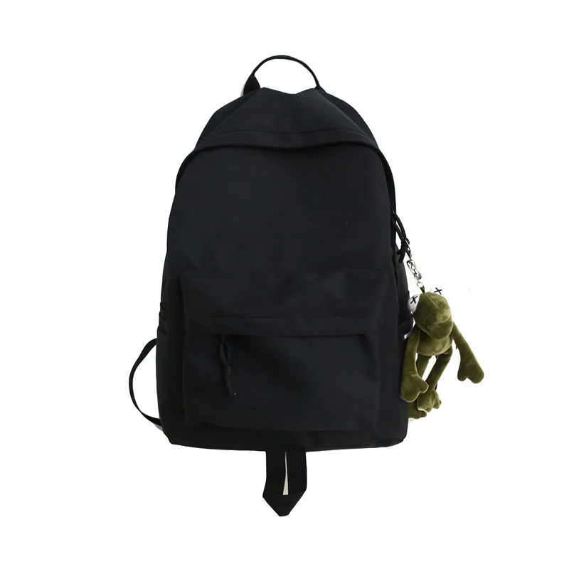 

Casual Middle Student Schoolbag Men Solid Color Oxford Cloth Waterproof Double Shoulder Skate Workout Bag Outdoor Backpack